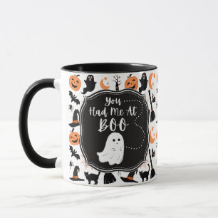 Du hade mig på Boo Halloween Mugg