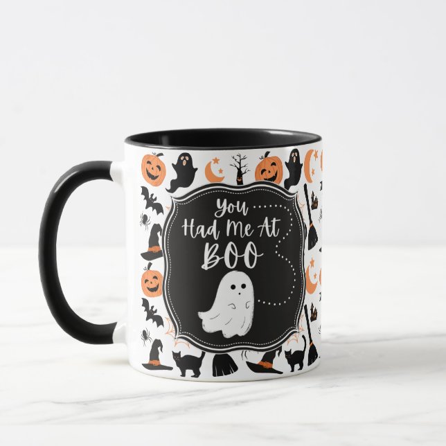 Du hade mig på Boo Halloween Mugg (Vänster)
