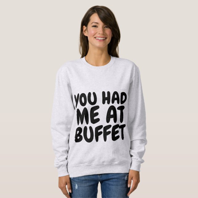 DU HADE MIG PÅ BUFFET T-shirts (Hel framsida)