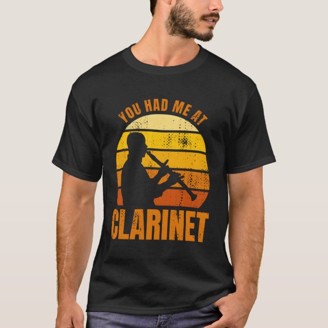 Du hade mig på Clarinet T Shirt (Framsida)