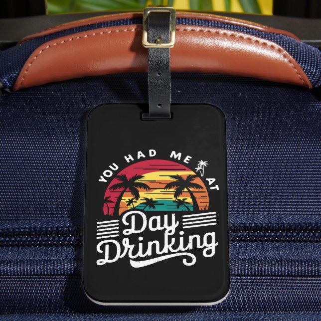 Du hade mig på dagen och drack den nolla Retro Bea Bagagebricka (Framsida Insitu 2)