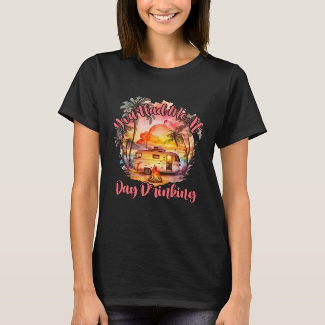 Du hade mig på dagen och drack sommarens Beach Vac T Shirt (Framsida)