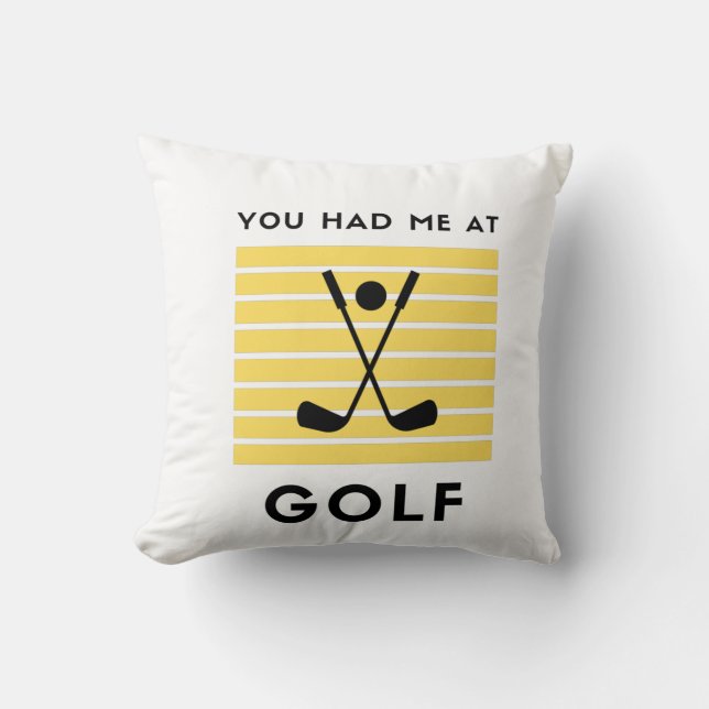 Du hade mig på golf kudde (Framsida)