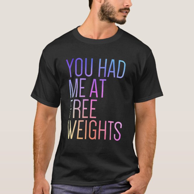 Du hade mig på gratis viktgymen Råtta Fitness Gym T Shirt (Framsida)