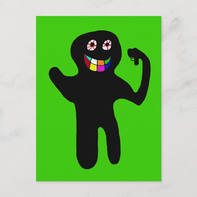 Du hade mig på Hej ~ vykort/inbjudningar Vykort (Framsida)