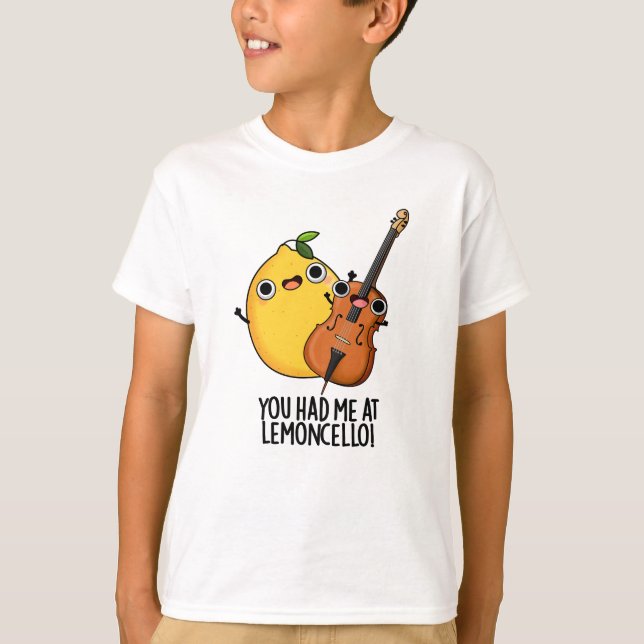 Du hade mig på Lemon-cello Funny Drink Pun T Shirt (Framsida)