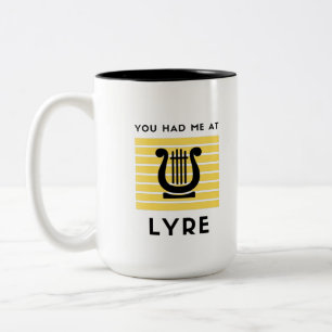 Du hade mig på lyre Två-Tonad mugg