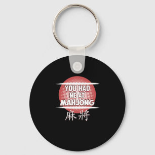 Du hade mig på Mahjong Game Mahjong Player Games Nyckelring
