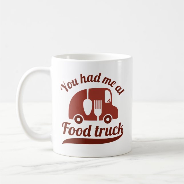 Du hade mig på mat Lastbil Kaffemugg (Vänster)