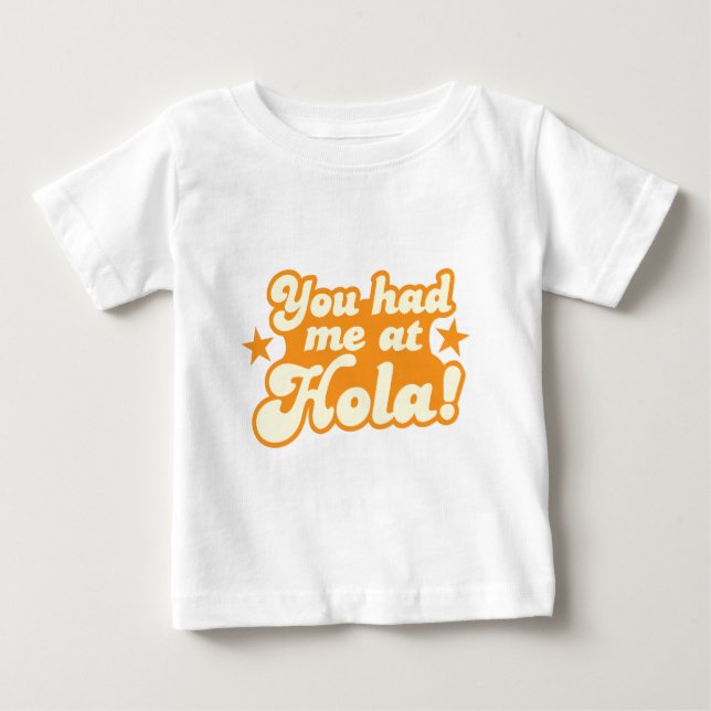 Du hade mig på mexicanska spanska hälsninghejer t-shirt (Framsida)