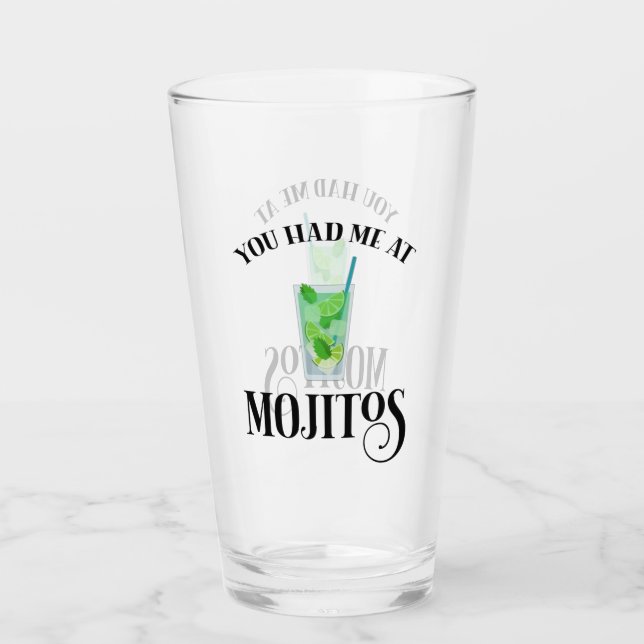 Du hade mig på Mojitos Glaskopp (Framsida)