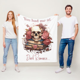 Du hade mig på Mörk Romantik Fleecefilt