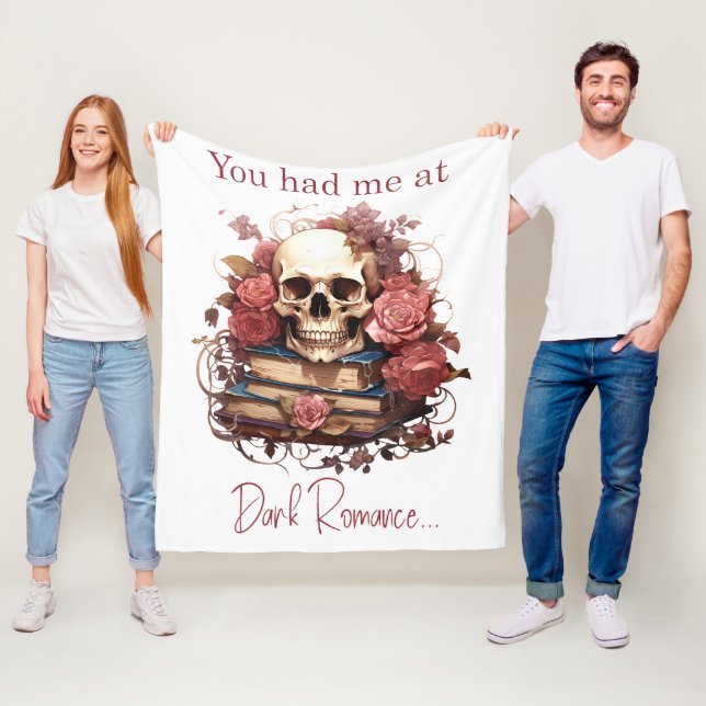 Du hade mig på Mörk Romantik Fleecefilt (På plats)