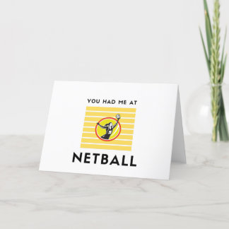 Du hade mig på netball helgkort