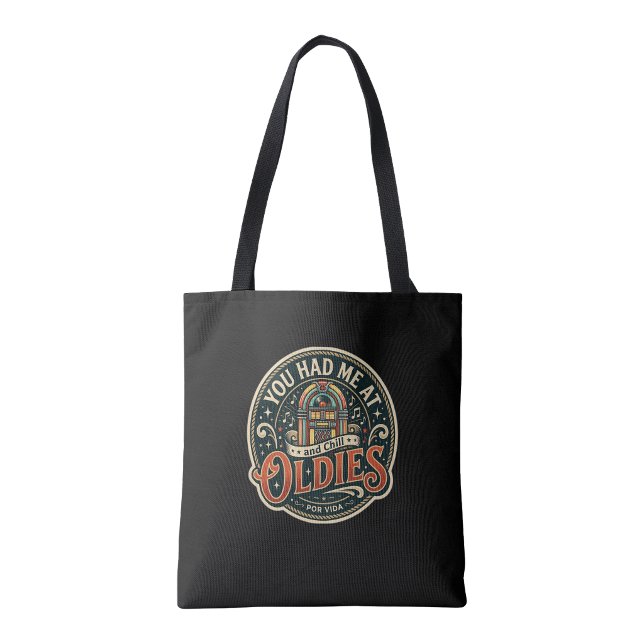 Du hade mig på Oldies  Tygkasse (You had me at Oldies Tote Bag)