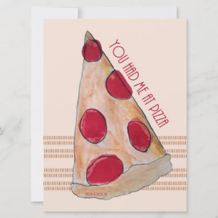 Du hade mig på pizzakakort