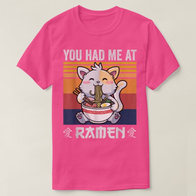 Du hade mig på Ramen Shirt, Kawaii Anime Shirt Ota T Shirt (Design framsida)