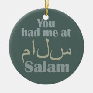 Du hade mig på Salam anpassningsbars prydnadsförem Julgransprydnad Keramik
