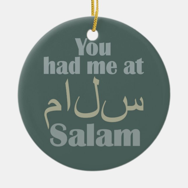 Du hade mig på Salam anpassningsbars prydnadsförem Julgransprydnad Keramik (Framsidan)
