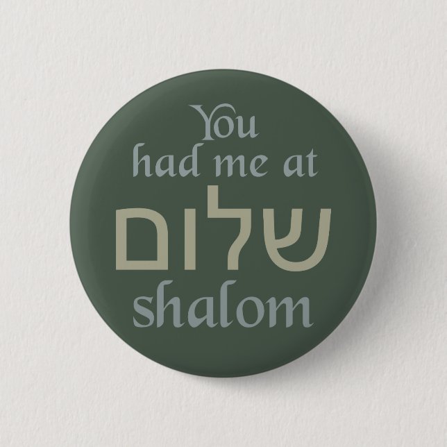 Du hade mig på Shalom-knappar Knapp (Framsida)