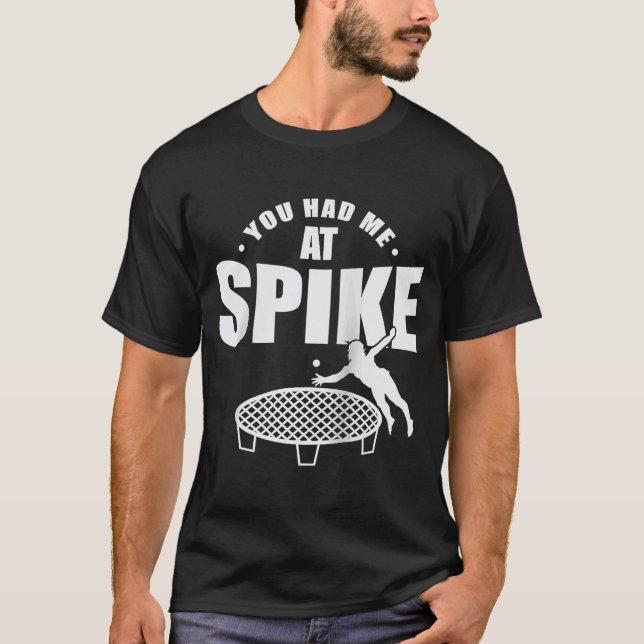 Du hade mig på Spike Roundball Boll Sports Raglan T Shirt (Framsida)