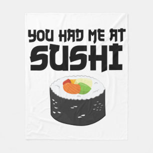 Du hade mig på Sushi - Lusnymat Fleecefilt