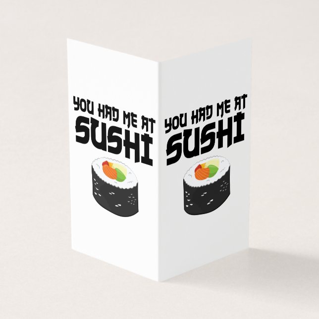 Du hade mig på Sushi - Lusnymat Kort (Utsida)