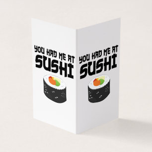 Du hade mig på Sushi - Lusnymat Kort