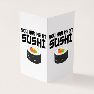 Du hade mig på Sushi - Lusnymat Kort