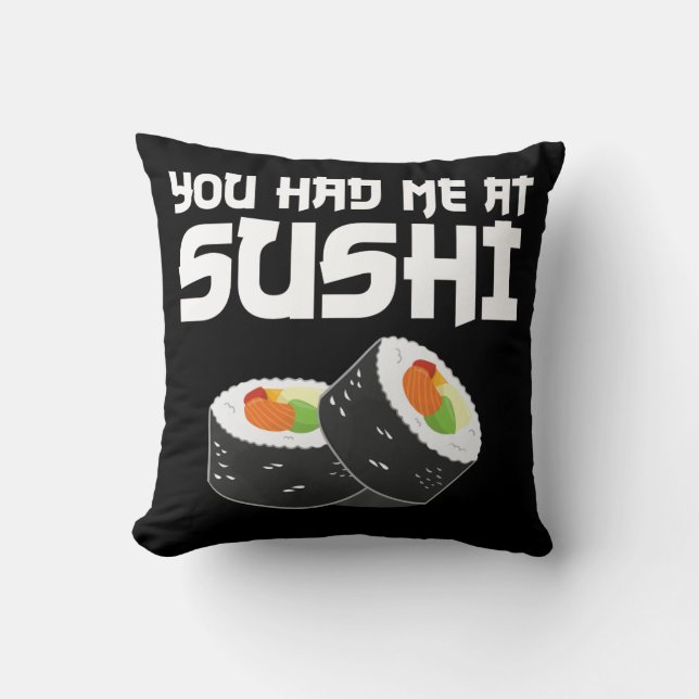 Du hade mig på Sushi - Lusnymat Kudde (Framsida)