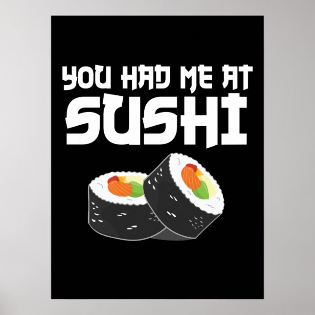 Du hade mig på Sushi - Lusnymat Poster (Framsidan)