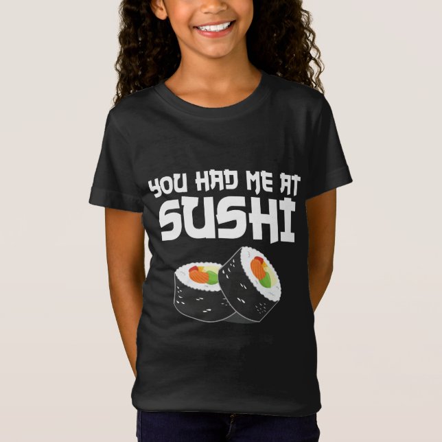 Du hade mig på Sushi - Lusnymat T Shirt (Framsida)