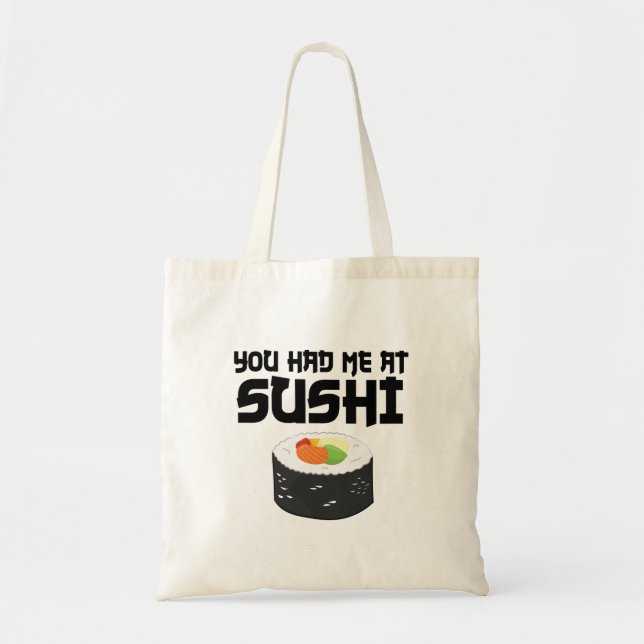 Du hade mig på Sushi - Lusnymat Tygkasse (Framsidan)