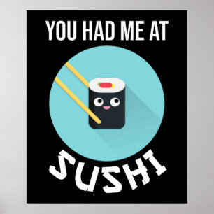 Du hade mig på Sushi Poster