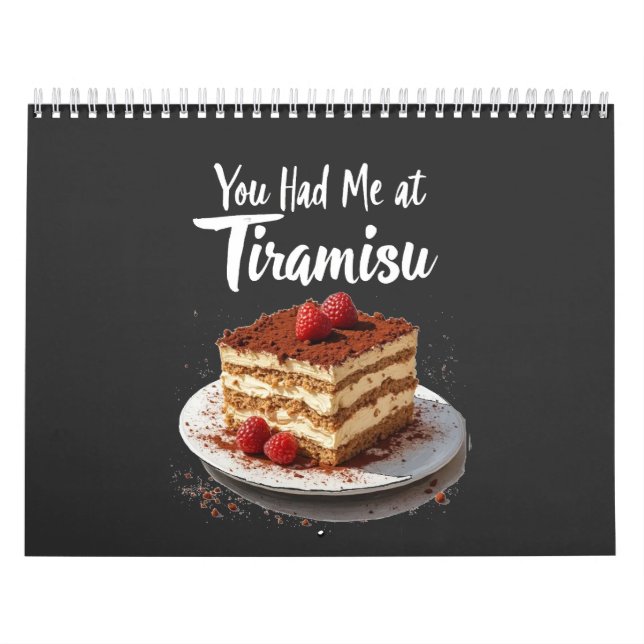 Du hade mig på Tiramisu - Roligt Food Print Kalender (Omslag)