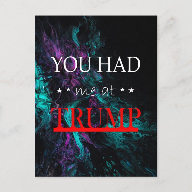 Du hade mig på Trump Vykort (Framsida)