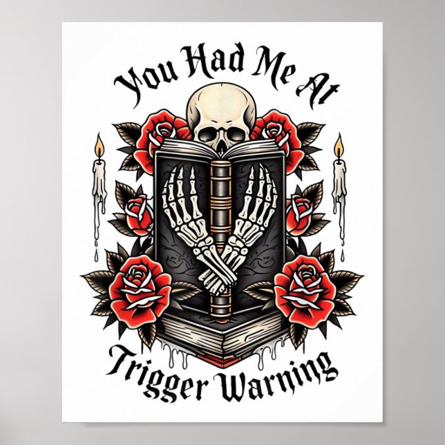 Du hade mig på utlösarvarning, Bad Bok Klubb, Roma Poster (Framsidan)