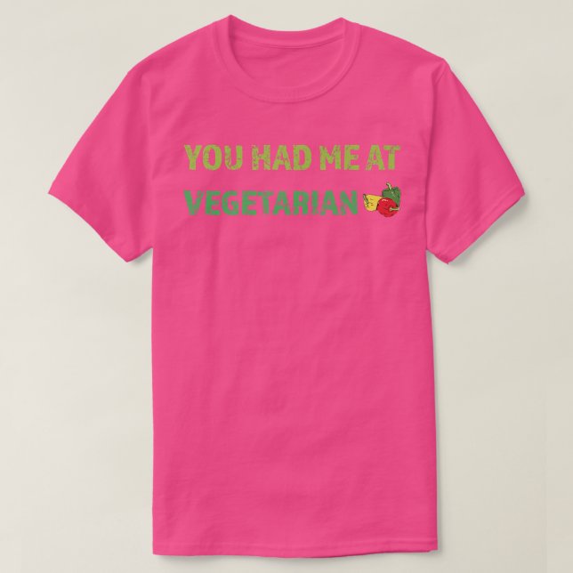 Du hade mig på vegetarianer t shirt (Design framsida)