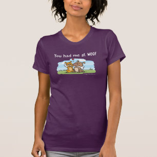 Du hade mig på Woof - vovvedata T Shirt