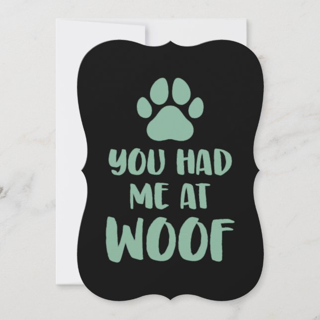 Du hade mig på Woof Woof (Framsida)