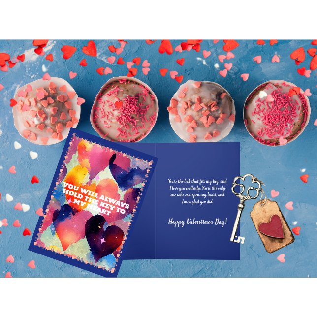 Du håller nyckeln till mitt hjärta Alla hjärtans d Helgkort (Skapare uppladdad)