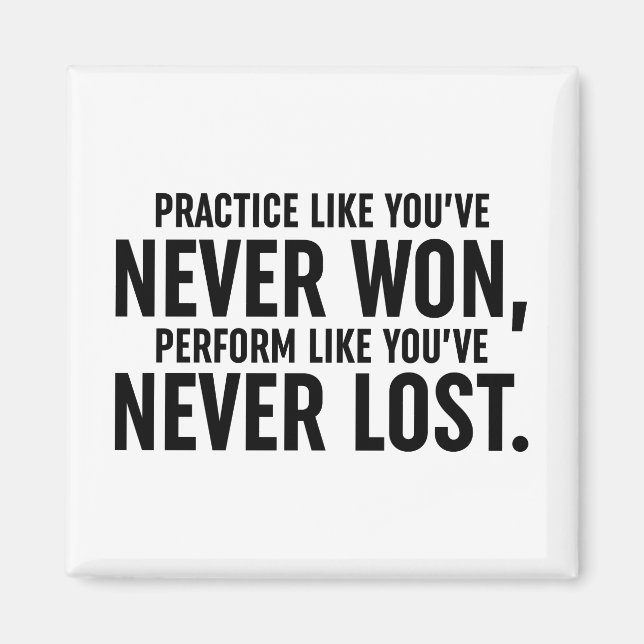 Du har aldrig vunnit magnet (Framsidan)