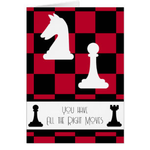 Du har alla höger, Chess Valentines. Hälsningskort