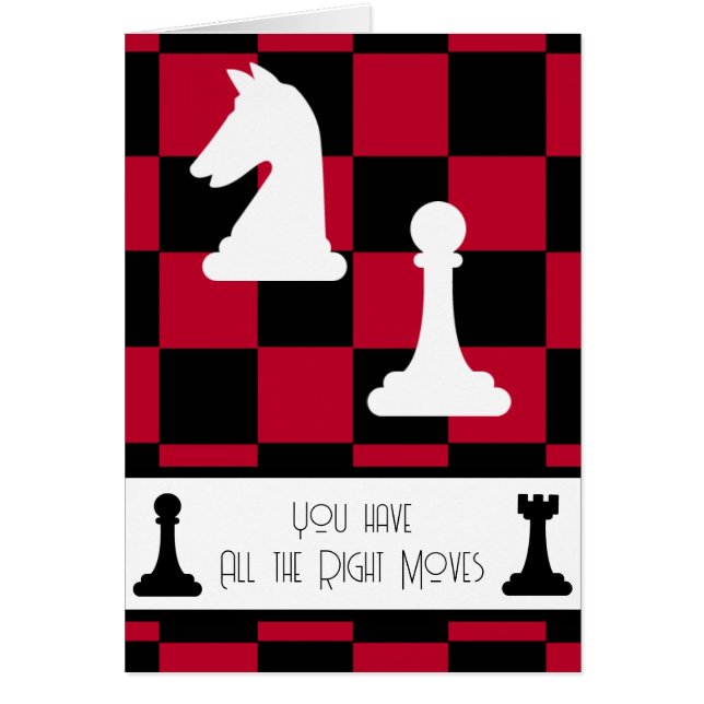 Du har alla höger, Chess Valentines. Hälsningskort (Framsidan)