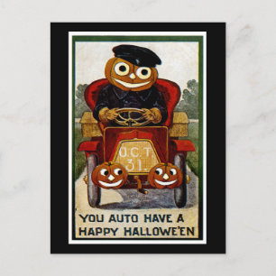 Du har automatiskt en Happy halloween Vykort