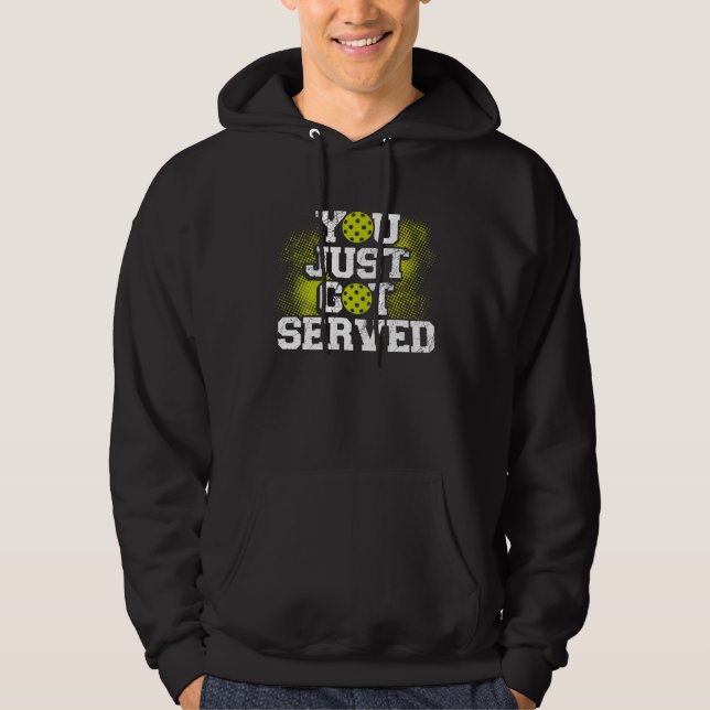 Du Har Bara Blivit Serverad  Backprint Pickleball Hoodie (Framsida)