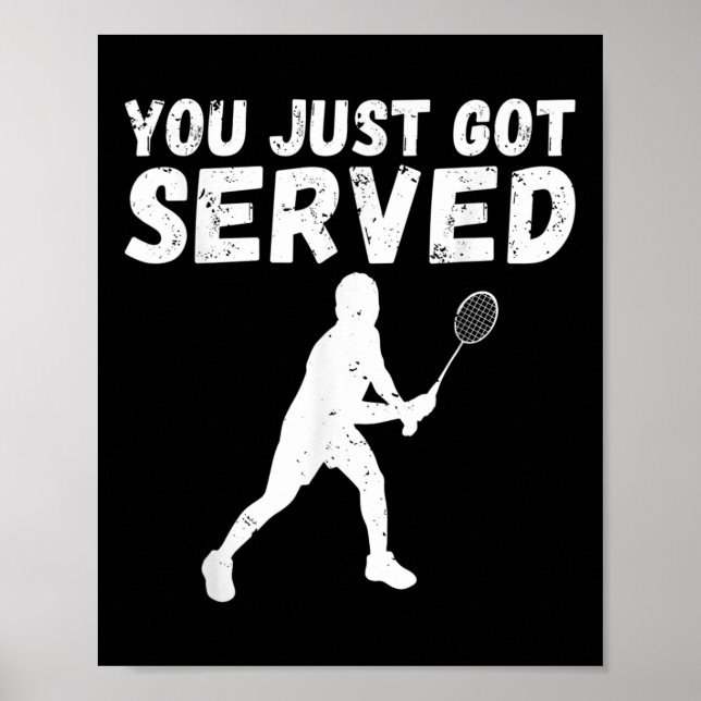 Du har bara serverat Badminton i Har Poster (Framsidan)