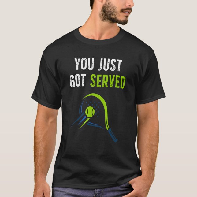 Du har bara serverat har tennis-design t shirt (Framsida)