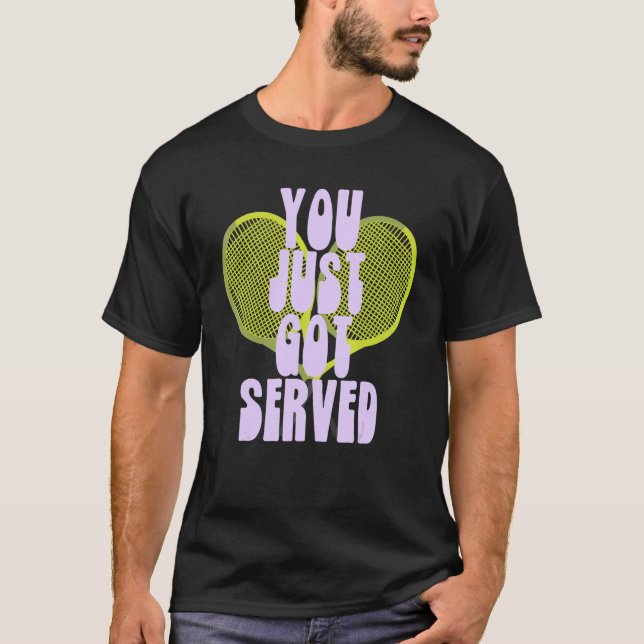 Du har bara serverat Kärlek Set Match Ess Tennis T Shirt (Framsida)