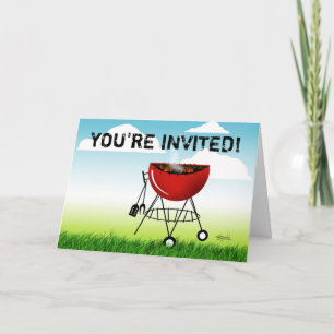 Du har bjudits in till en Cookout-inbjudan (barbeq Inbjudan